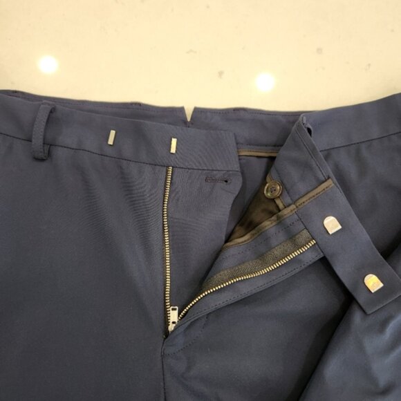 Sene Pants Mens 36x31 Blue Flex Tech Stretch Dress Slacks Traveler Tailored Golf - Picture 5 of 11